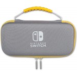 Sacoche rigide grise et jaune pour Nintendo Switch Lite