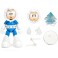 Figurine ICE MAN Mega Man Echelle 1:12 Vague 2 – Plus de 15 Points d'articulation, Mains et tête alternées, Accessoire