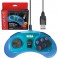 Manette Filaire Retro-bit Sega Mega Drive 8 Button Arcade USB Pad Bleu transparent