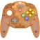 Manette Sans Fil Retro-Bit Tribute 64 V2 2.4G Orange pour N64, Switch, PC, Mac
