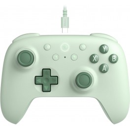Manette filaire Ultimate 2C 8Bitdo vert pale pour PC Windows et Android