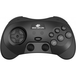 Retro-Bit SEGA Saturn 2.4GHz Pro Manette sans fil Nintendo Switch - Receveurs Saturn & USB inclus - Edition Noire