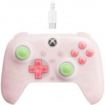 Mini Manette Filaire 8Bitdo Ultimate Rose Transparent pour Xbox Series X|S, Xbox One et PC Windows 10/11