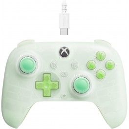 Mini Manette Filaire 8Bitdo Ultimate Vert Transparent pour Xbox Series X|S, Xbox One et PC Windows 10/11