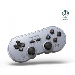 Manette 8Bitdo SN30 Pro Bluetooth Grise hall Edition pour Nintendo Switch 2, PC Windows, Android, Mac OS et Steam