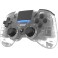 Mini Manette Sans fil Retro Fighters Mantis pour PS4 et PC Windows Bluetooth Crystal Transparente 