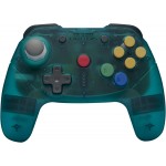 Manette Sans fil Bluetooth Retro Fighters Brawler64 Nintendo Switch, Switch OLED, Switch 2 et PC Windows NSO Edition Bleu
