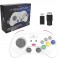 Retro-Bit SEGA Saturn 2.4GHz Pro Manette sans fil Nintendo Switch - Receveurs Saturn & USB inclus - Edition Blanc