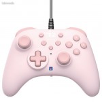 HORI Manette filaire Turbo Rose pale pour Nintendo Switch 2, Switch OLED et Nintendo Switch HORIPAD - NEUF