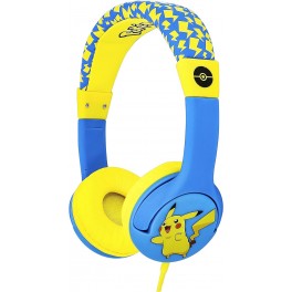 Casque Audio Enfants Pok&eacute;mon Pikachu Bleu et Jaune OTL
