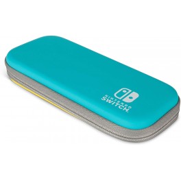Sacoche rigide Turquoise et Jaune pour Nintendo Switch Lite