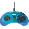 Manette Filaire Bleu Design Sega Mega Drive