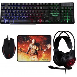 Pack Drakkar 4 en 1 ROGUE Konix / Clavier + Casque + Tapis de Souris + Souris