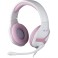 Casque gaming Geek Girl Noir et Rose Universel filaire Crystal