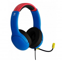 Casque PDP LVL40 Mario Stéréo pour Nintendo Switch Bleu & Rouge