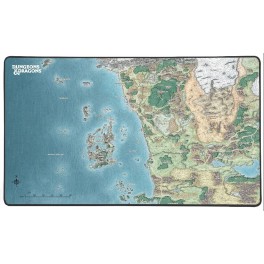 Tapis de Souris Donjons et Dragons XXL 80 x 46 cm Carte de Faerûn