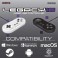 Manette Retrobit Legacy 16 USB Sans Fil Gris pour Switch/PC/Steam/Raspberry Pi/Snes/Android 2,4g