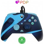 Manette Filaire Rematch Bleu PDP Brille dans le noir pour Xbox