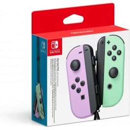 Paire de Manettes Joy-Con Nintendo Gauche Violet Pastel et Droite Vert Pastel